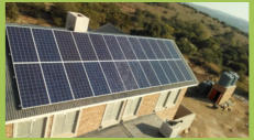 Installed Solar roof panels by Evergreen Wind and Solar