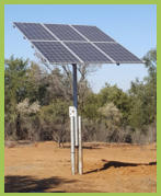 Installed Solar borehole system by Evergreen Wind and Solar