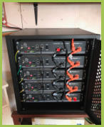 Solar batteries supplied by Evergreen Wind and Solar